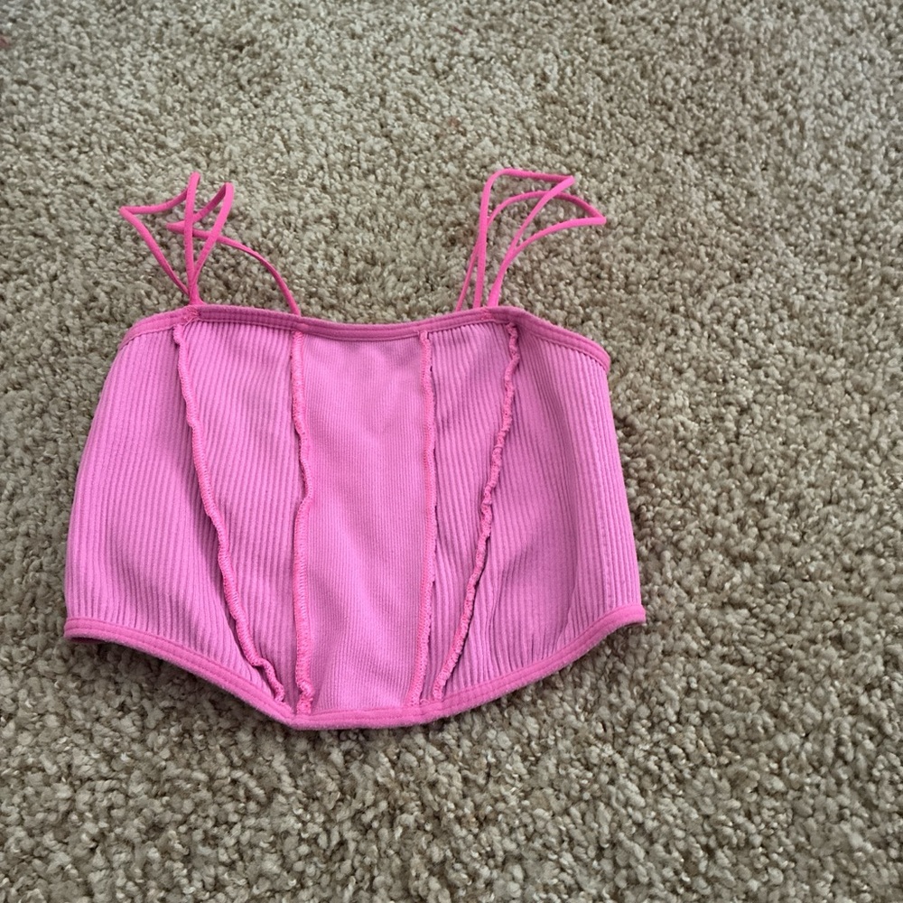 Stylish Pink Crop Top for Women